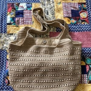 The Sak, macramé bag.